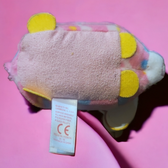 Vtg 2018 Teeny Ty Beanie Baby Star Unicorn Pink Blue All Tags - Picture 5 of 7